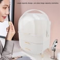 thumbnail image 4 of Makeup Organizer, 2 Layer Cosmetic Display Case With Multiple Drawer And Clear Cover For Bedroom Bathroom, 9.8x7.3x14.6", 4 of 8