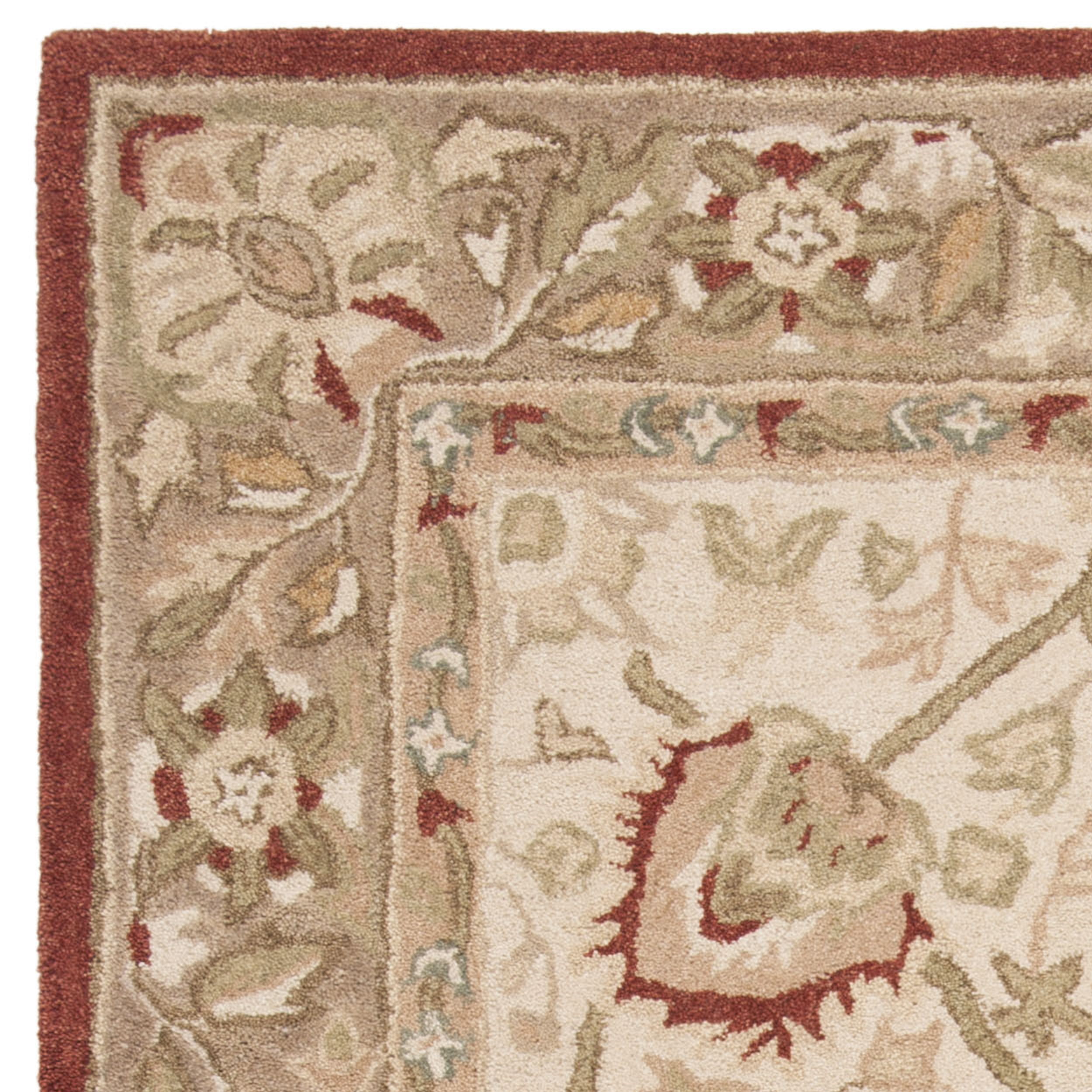 SAFAVIEH Anatolia Venice Floral Wool Area Rug, Beige/Rust, 3' x 5'