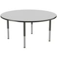 thumbnail image 1 of ECR4Kids 60in Round Everyday T-Mold Adjustable Activity Table Grey/Black/Black - Super Leg, 1 of 8