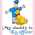 thumbnail image 2 of CafePress - My Daddy Is A K9 Officer Infant Bodysuit - Baby Light Bodysuit, Size Newborn - 24 Months, 2 of 4