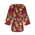 thumbnail image 3 of Hvyesh Cardigan for Women Dressy 3/4 Sleeve Floral Print Chiffon Cardigan Loose Casual Open Front Cover Ups, 3 of 4