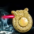 thumbnail image 5 of Qiweii Alloy Coiling Dragon Windproof Lighter, Rotating Top Decompression Pneumatic Lighter, Creative Gadget, 5 of 7