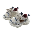 thumbnail image 5 of NIEWTR Kids Shoes Girls Boys Lightweight Slip on Walking Sneakers | Cushioned & Non-Slip Sole, Breathable Lightweight & Flexible Mesh for Walking, Running, Gym and Fitness Training(A-Khaki,10), 5 of 9