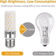 thumbnail image 2 of E27 LED Bulb 12W Warm White 3000K, 1450LM, 360 Light, E27 Halogen Equivalent 100 Watt, AC 230V, Non-dimmable, Warm E27 LED Lamp for Ceiling Light, Pac, 2 of 3