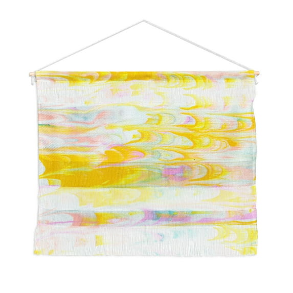 Society6 SunshineCanteen marbled pastel dreams Large Fiber Wall Hanging