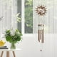 thumbnail image 5 of Solar alimentado viento chime frontal porche windchime patios patios decoración de césped casero iluminado arte artesanía regalo suministros domésticos sol Inevent HA012049-02B, 5 of 7
