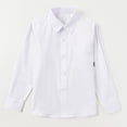 thumbnail image 2 of JUMEYU Uniform Shirts for Boys Boys Long Sleeve Dress Shirts Button Down Uniform Shirt Kids School Formal Wear Size 17-18 (White,17-18 Years), 2 of 8