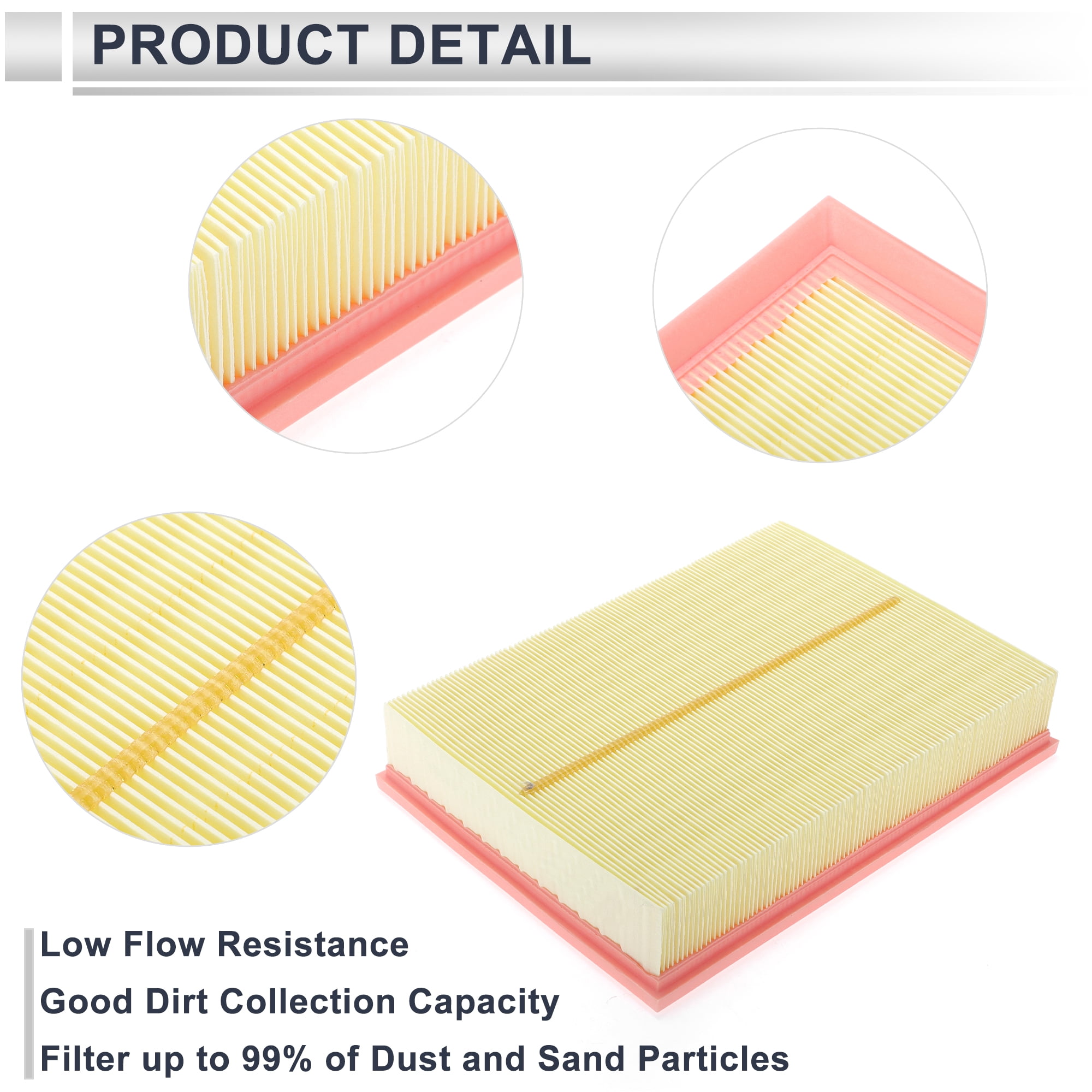 Unique Bargains Engine Air Filter for Land Rover Range Rover Sport 2005-2009 No.PHE000112