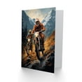 thumbnail image 2 of Motocross Bikers Racing Action for Husband Him Dad Son Brother Birthday Thank You Congratulations Blank Art Greeting Card, 2 of 3