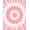 Pink, Pattern 4, variant on ODIKA 3x5 Machine Washable Non-Slip Area Rug, Sunburst Floret With Radiating Curved Lines High Traffic Rug, Black, 543062