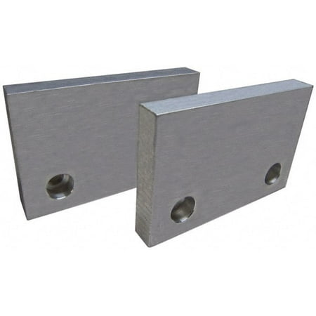 

Gibraltar 6 Wide x 3 High x 3/4 Thick Flat/No Step Vise Jaw Soft Aluminum Fixed Jaw Compatible with 6 Vises