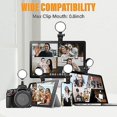 thumbnail image 4 of Selfie Ring Light Suitable For Mobile Phones, Laptops, Tablets, Cameras, Photography And Videos, Rechargeable Ring Light Clip, Portable Selfie Fill Li, 4 of 5