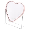 thumbnail image 4 of HLONK Miroir de Maquillage de Table Réglable Miroir Double Face Miroir de Bureau en Forme de Cœur, 4 of 8