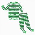 thumbnail image 6 of TOWED22 Toddler Baby Boy Fall Winter Clothes 2pcs Long Sleeve T-Shirt Pocket Joggers Pants Cotton Graphic Outfits Casual Clothing(Green,8-9 Y), 6 of 9