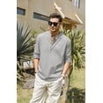 thumbnail image 3 of Camisa de hombre Camisa de lino de manga larga Camisa de algodón casual de corte regular Camisa de verano, 3 of 6