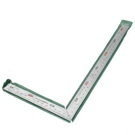 90° Right Angle Square Scale Stainless Steel Ruler 300/ 500mm Gauge ...