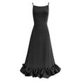 thumbnail image 4 of Ketyyh-chn99 Robes pour Femmes Robe de Cocktail Robe de Fête Col en V Élégante Robe Longue Formelle Robes de Soirée pour Femmes Noir,P, 4 of 4