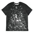 thumbnail image 3 of LAOLIUSN Men's Skull Graphic T-Shirt Summer Short Sleeve Tops, S-4XL, 3 of 7