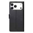 thumbnail image 3 of Leather Case For Apple iPhone 17 Pro Max 6.9",Embossed Totem Wallet With Card Holder,Wristband, Shockproof Kickstand Magnetic Cover,Black,For iPhone 17 Pro Max, 3 of 7