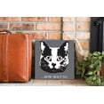 thumbnail image 3 of How 'Bout No Grey Cat Face 12 x 12 Wood Wall Sign Plaque, 3 of 4