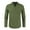 Army Green, variant on Men Clearance LYXSSBYX Mens Shirts Long Sleeve Clearance Men's Long Sleeve One Button Shirt with Pure Cotton and Linen In Summer