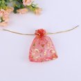 thumbnail image 5 of 100Pcs Sweet Heart Print Drawstring Candy Bag Wedding Party Gift Jewelry Pouch, 5 of 9