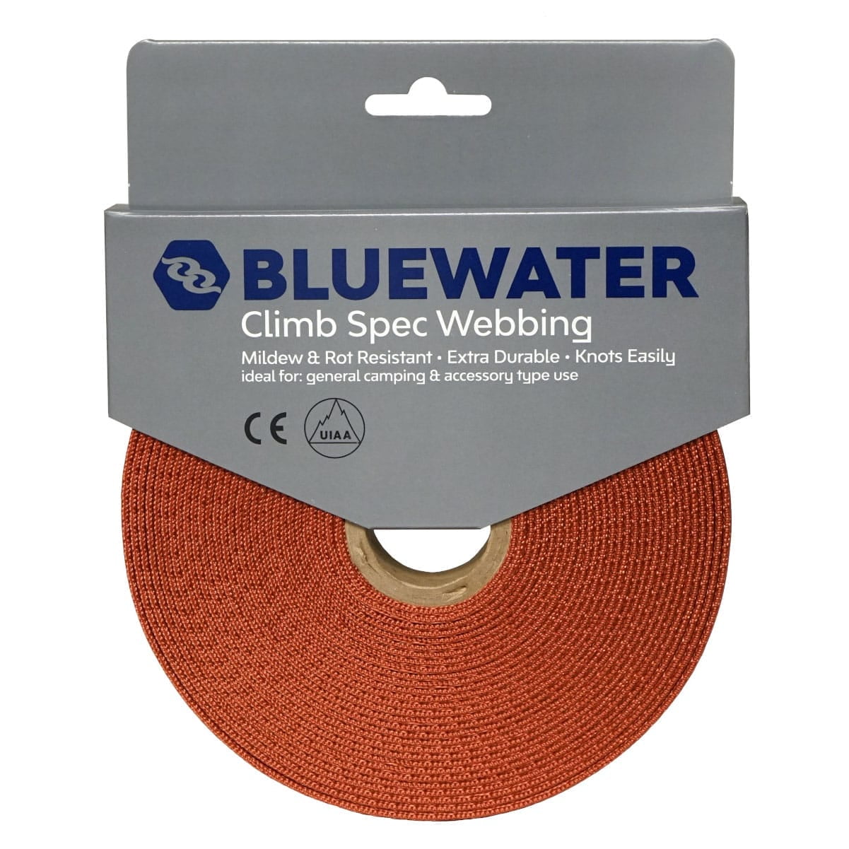 BLUEWATER ROPES 1" X 30' Climb-Spec Rust Tubular Webbing (790130RU)