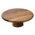 thumbnail image 2 of AMLESO Wood Cake Stand Kitchen Server Tray Serving Tray Dessert Display Plate for Cakes 20cm, 2 of 7