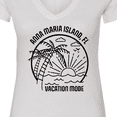 thumbnail image 4 of Inktastic Summer Vacation Mode Anna Maria Island Florida Women's V-Neck T-Shirt, 4 of 5