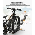 thumbnail image 2 of Electric Bike for Adults, 26" Fat Tire Electric Bicycle Mountain Bike with 750W 48V 13AH Removable Li-Battery, Ebike with Detachable Rear Rack Fender, Black, 2 of 9