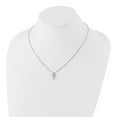 thumbnail image 4 of Primal Silver Sterling Silver Diamond Cross Slide Pendant Necklace, 4 of 5