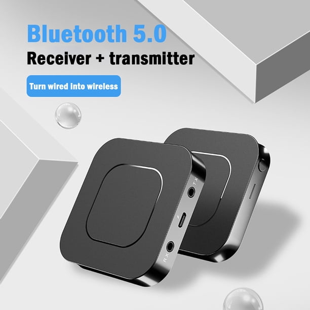 Receptor de transmisor de audio 5.0 compatible con Bluetooth Conector AUX de 3,5 mm para PC