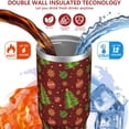 thumbnail image 3 of Christmas 30oz Handheld Travel Tumbler with Handle – Double Wall Stainless Steel Insulated Cup, Flip Straw Lid, Leak-Proof & BPA-Free for Hot and Cold Drinks – Durable Coffee & Juice Mug Black, 3 of 7