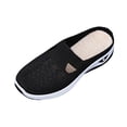 thumbnail image 2 of Fnooota Womens Slip on Sneakers, Mesh Non Slip Summer Casual Walking Shoes Black Size 7.5, 2 of 7