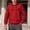 Red, variant on KANG Fashion Hooded Sweatshirt Autumn Winter Warm Casual Sporty Pullover With Multiple Pockets For Outdoor Activities