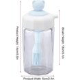 thumbnail image 4 of Botella dosificadora de aceite de oliva ZHAOCHENG de vidrio con cepillo de silicona 2 en 1, 4 of 5