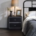 thumbnail image 5 of ACME Jabir Rectangular Accent Table in Black and Silver, 5 of 6