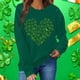 thumbnail image 4 of Uootdi Oversized St Patricks Day Sweatshirts for Women Irish Saint Pattys Shamrock Crewneck Long Sleeve Shirts Holiday Trendy Pullover Tops Gift, 4 of 7