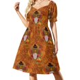 thumbnail image 3 of Vestido de fiesta de lujo de manga corta con ágata azul verdoso para mujer, vestido de verano 2025, 3 of 7