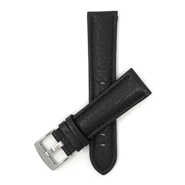 Bracelet de Montre en Cuir Motif Buffalo Extra Long (TG), 20mm, Boucle en Acier Inoxydable