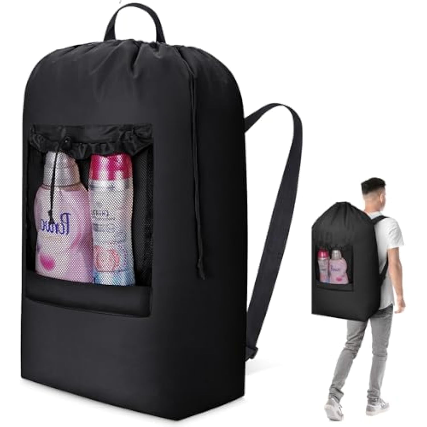 Maishijie 2 Pack Laundry Bag (White