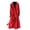 Red, variant on Women's Trench Windbreaker Long Overcoat Slim Fit Outerwear Warm Winter Coat Stylish Casual Jacket