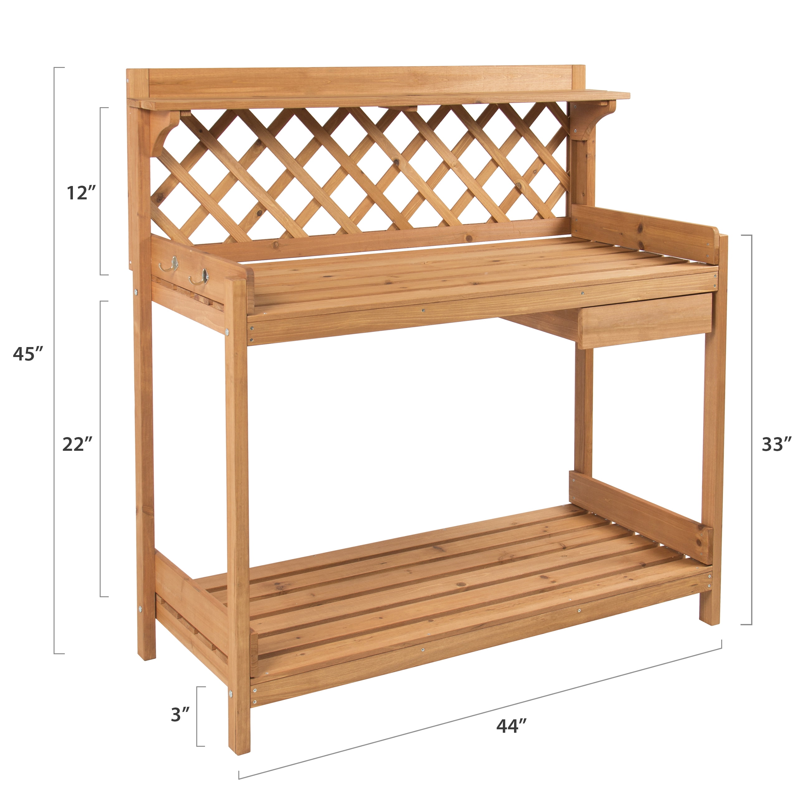 Best Choice Products Potting Bench Outdoor Garden Work Bench