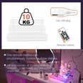 thumbnail image 3 of 15.7 IN Clear Display Riser Stand with LED Light， Acrylic Organizer for Perfume, Figures, Cupcake, Dessert, Cologne Holder, Desktop Display Stand for Organize and Decoration 2 pack, 3 of 6