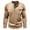 Khaki, variant on VJATTWR Mens Long Sleeve Dark Colorful T-Shirts, - Crew Neck Bulk Tees for Men, Sleeved Tshirt Packs M