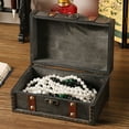 thumbnail image 2 of Vintage Styles Wooden Organizers Chest Secure Locking System Homes Storage, 2 of 20