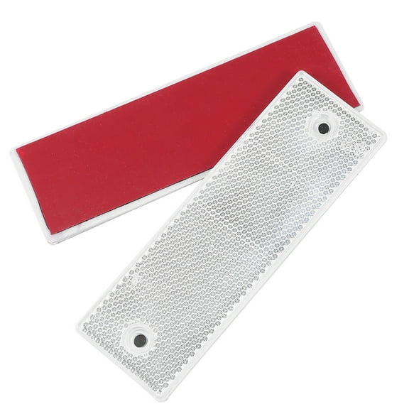MLINS 10 Pcs Reflective Reflector Pickup Truck Safety 15X4.8CM White
