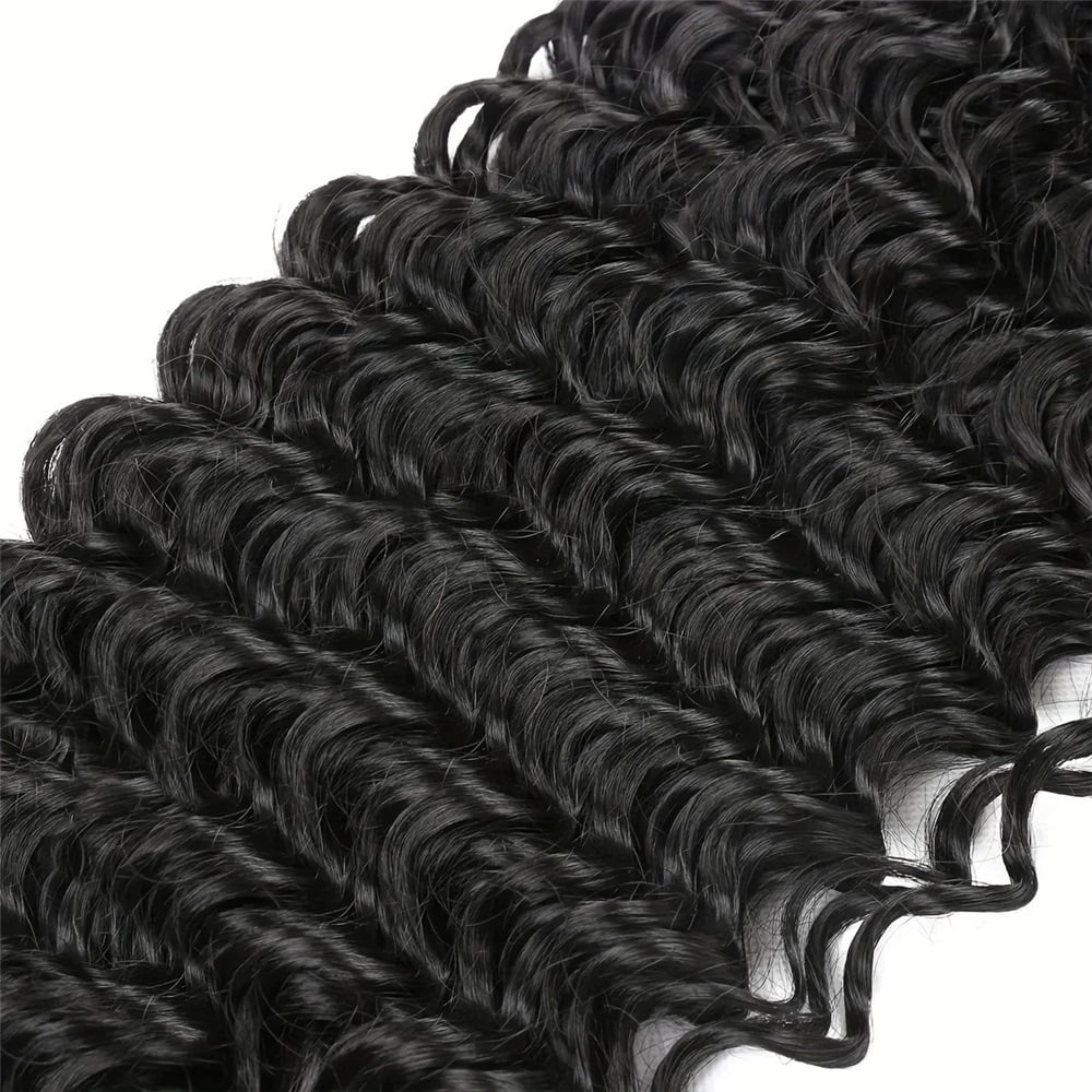 Deep Wave Clip In Hair Extensions Brazilian Remy 100% Human Hair 8pcs/Set 120g Natural Color