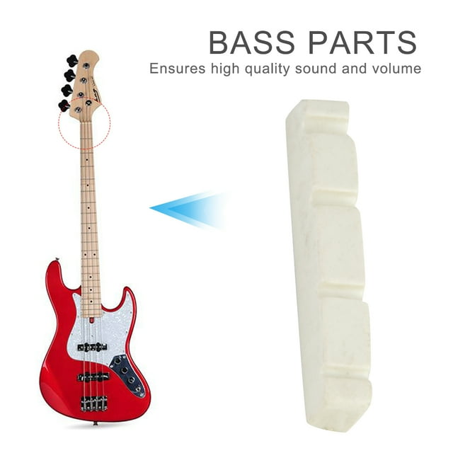 Excellent Durability Easy To Install And Use Bass Guitar Nut, 4 String Bass Nut, For Instrument Lovers Guitar Repair Master Guitar Bass