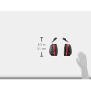 3M H10P3E Peltor Optime 105 Helmet Attachable Safety Earmuff, Ear Protectors, Hearing Protection, NRR 27 dB Black